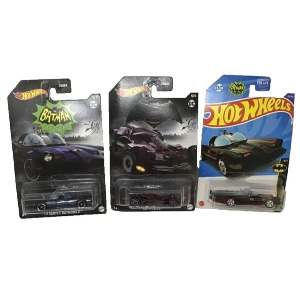 Hot Wheels Batman Batmobile TV Series Black Red Gotham City Lot 3 NEW GDG83